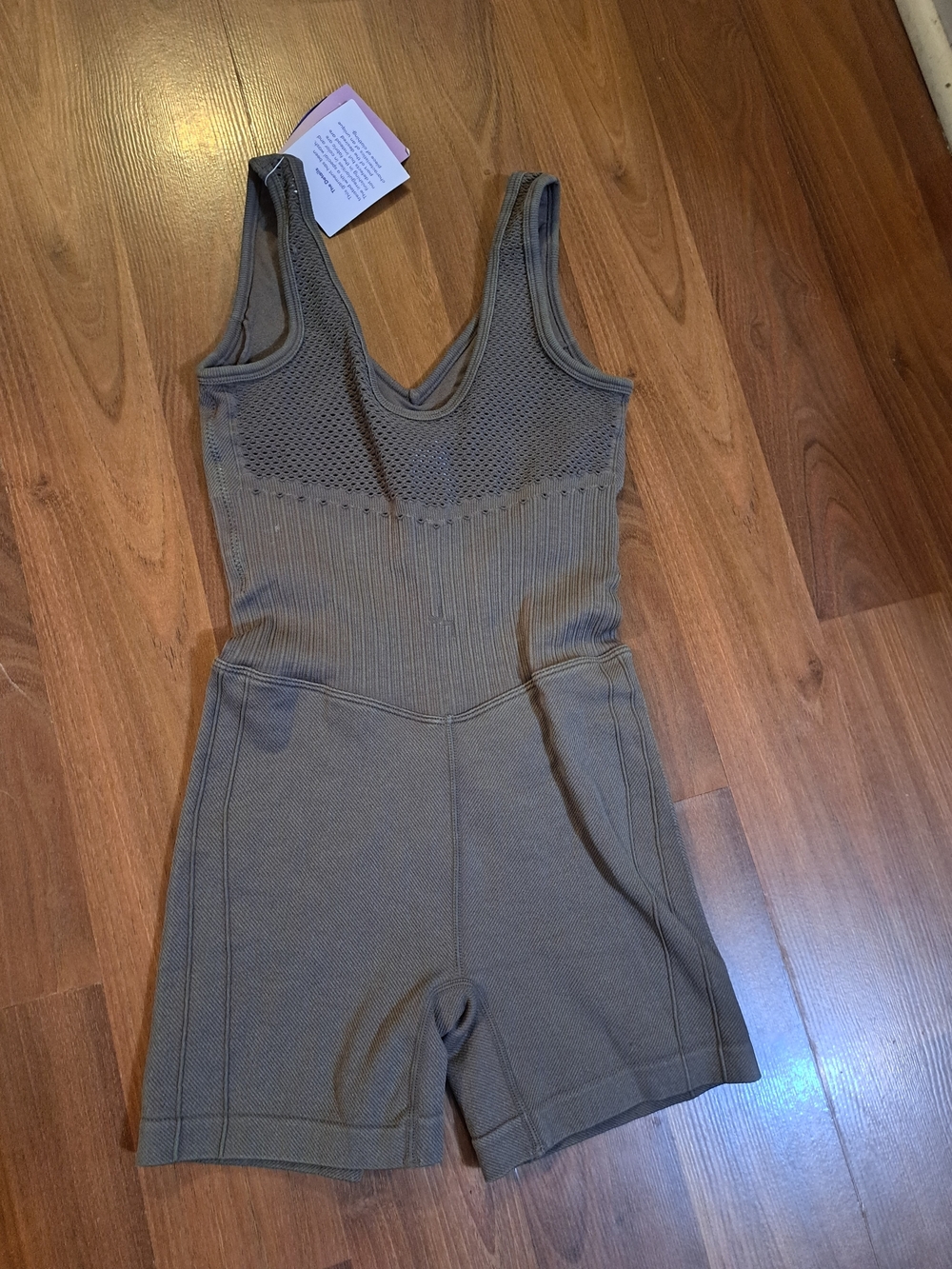 JoyLab Brown Ribbed Sleeveless Romper - Picture 6 of 6